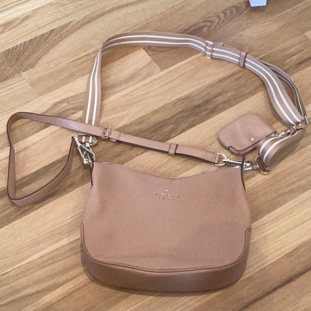 Kate Spade Tan Crossbody Bag with Adjustable Strap
